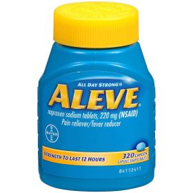 Aleve Pain Reliever Fever Reducer Caplet, 320 Ct