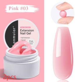 Non-stick Hand Pinch Shaping UV Nail Extension (Option: LM17103-2pcs)