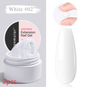 Non-stick Hand Pinch Shaping UV Nail Extension (Option: LM17102-2pcs)
