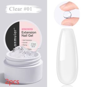 Non-stick Hand Pinch Shaping UV Nail Extension (Option: LM17101-2pcs)