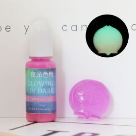 DIY Epoxy Resin Luminous Pigment UV Crystal Drop Glue Mold Color With Luminous Color (Option: Light Purple-10ML)