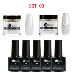 Mtssii 10g Dipping Nail Powder Set Matte Nail Glitter Dippin (Option: Watermelon Red)