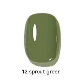 Micro Glue Non-peeling Nail Polish Baking-free Quick-drying Nail Color Blue Gray 14ml (Option: 12)