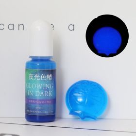 DIY Epoxy Resin Luminous Pigment UV Crystal Drop Glue Mold Color With Luminous Color (Option: Royal blue-10ML)