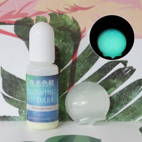 DIY Epoxy Resin Luminous Pigment UV Crystal Drop Glue Mold Color With Luminous Color (Option: Jade white-10ML)