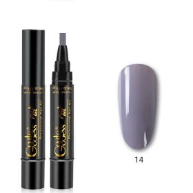 3-in-1 Nail Glue Pen Flash One-step Glue Phototherapy Plastic (Option: Q14)