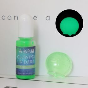 DIY Epoxy Resin Luminous Pigment UV Crystal Drop Glue Mold Color With Luminous Color (Option: Apple green-10ML)