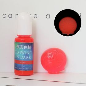 DIY Epoxy Resin Luminous Pigment UV Crystal Drop Glue Mold Color With Luminous Color (Option: Red-10ML)
