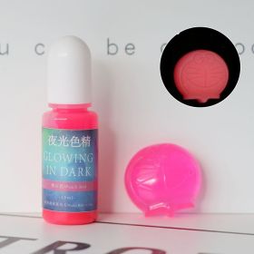 DIY Epoxy Resin Luminous Pigment UV Crystal Drop Glue Mold Color With Luminous Color (Option: Peach-10ML)