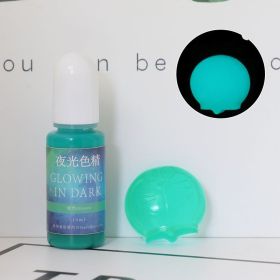 DIY Epoxy Resin Luminous Pigment UV Crystal Drop Glue Mold Color With Luminous Color (Option: Green-10ML)