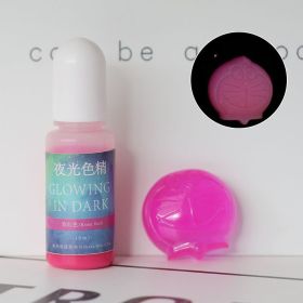 DIY Epoxy Resin Luminous Pigment UV Crystal Drop Glue Mold Color With Luminous Color (Option: Rose red-10ML)