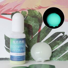 DIY Epoxy Resin Luminous Pigment UV Crystal Drop Glue Mold Color With Luminous Color (Option: White-10ML)
