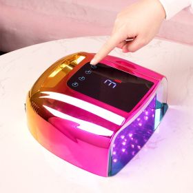 Nail Light Therapy Machine 96W High Power Quick Dry Smart Wireless UV (Option: Gradient gold-AU)