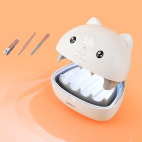 LED Nail Machine Does Not Leak Light And Quick-drying Phototherapy Lamp (Option: With a threepiece suit-USB)