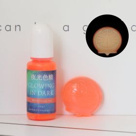DIY Epoxy Resin Luminous Pigment UV Crystal Drop Glue Mold Color With Luminous Color (Option: Orange red-10ML)