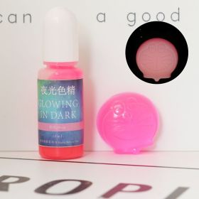 DIY Epoxy Resin Luminous Pigment UV Crystal Drop Glue Mold Color With Luminous Color (Option: Pink-10ML)