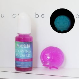 DIY Epoxy Resin Luminous Pigment UV Crystal Drop Glue Mold Color With Luminous Color (Option: Violet-10ML)
