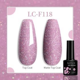 184 Colors Full Set Nail Glue Set Matte Nail Art Non-wash Sealing Layer Nail Polish Gel Base Gel (Option: F118)