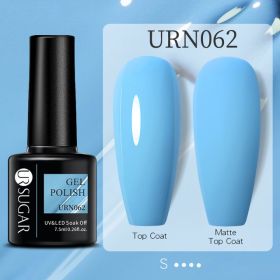 Black White Red Glitter Color Gel Nail Polish Matte (Option: URN062)