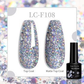 184 Colors Full Set Nail Glue Set Matte Nail Art Non-wash Sealing Layer Nail Polish Gel Base Gel (Option: F108)