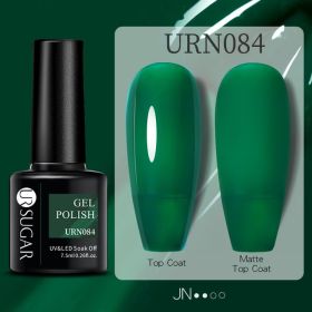 Black White Red Glitter Color Gel Nail Polish Matte (Option: URN084)