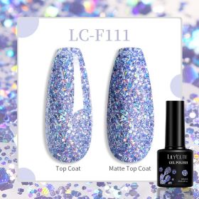 184 Colors Full Set Nail Glue Set Matte Nail Art Non-wash Sealing Layer Nail Polish Gel Base Gel (Option: F111)