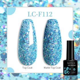 184 Colors Full Set Nail Glue Set Matte Nail Art Non-wash Sealing Layer Nail Polish Gel Base Gel (Option: F112)
