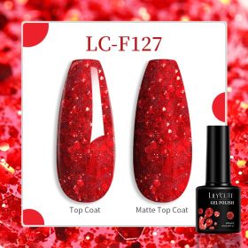 184 Colors Full Set Nail Glue Set Matte Nail Art Non-wash Sealing Layer Nail Polish Gel Base Gel (Option: F127)