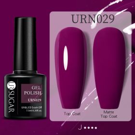 Black White Red Glitter Color Gel Nail Polish Matte (Option: URN029)