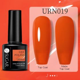 Black White Red Glitter Color Gel Nail Polish Matte (Option: URN019)