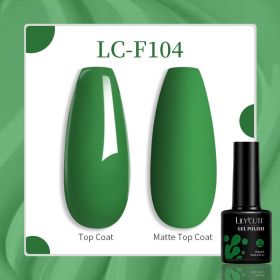 184 Colors Full Set Nail Glue Set Matte Nail Art Non-wash Sealing Layer Nail Polish Gel Base Gel (Option: F104)