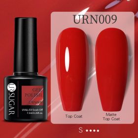Black White Red Glitter Color Gel Nail Polish Matte (Option: URN009)