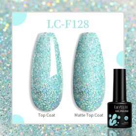 184 Colors Full Set Nail Glue Set Matte Nail Art Non-wash Sealing Layer Nail Polish Gel Base Gel (Option: F128)