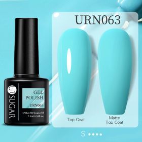 Black White Red Glitter Color Gel Nail Polish Matte (Option: URN063)