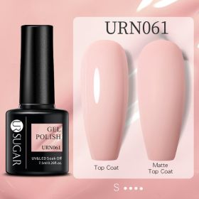 Black White Red Glitter Color Gel Nail Polish Matte (Option: URN061)