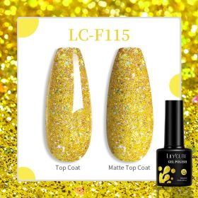 184 Colors Full Set Nail Glue Set Matte Nail Art Non-wash Sealing Layer Nail Polish Gel Base Gel (Option: F115)