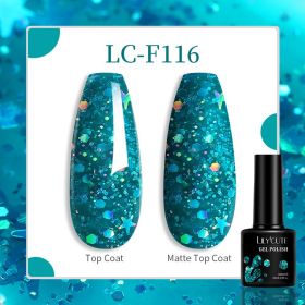 184 Colors Full Set Nail Glue Set Matte Nail Art Non-wash Sealing Layer Nail Polish Gel Base Gel (Option: F116)