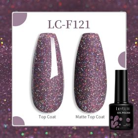 184 Colors Full Set Nail Glue Set Matte Nail Art Non-wash Sealing Layer Nail Polish Gel Base Gel (Option: F121)