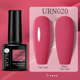 Black White Red Glitter Color Gel Nail Polish Matte (Option: URN020)