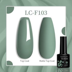 184 Colors Full Set Nail Glue Set Matte Nail Art Non-wash Sealing Layer Nail Polish Gel Base Gel (Option: F103)
