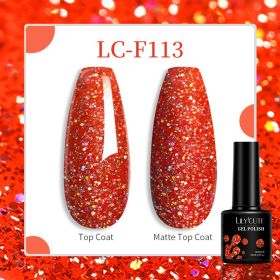 184 Colors Full Set Nail Glue Set Matte Nail Art Non-wash Sealing Layer Nail Polish Gel Base Gel (Option: F113)